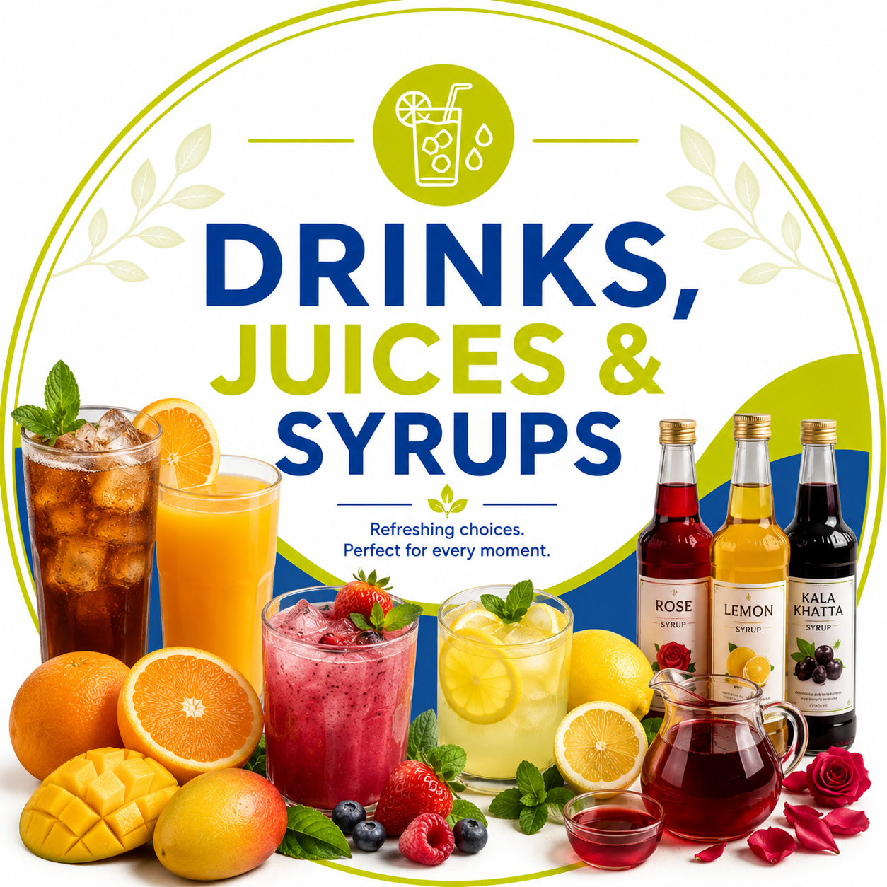 Drinks, Juices & Syrups