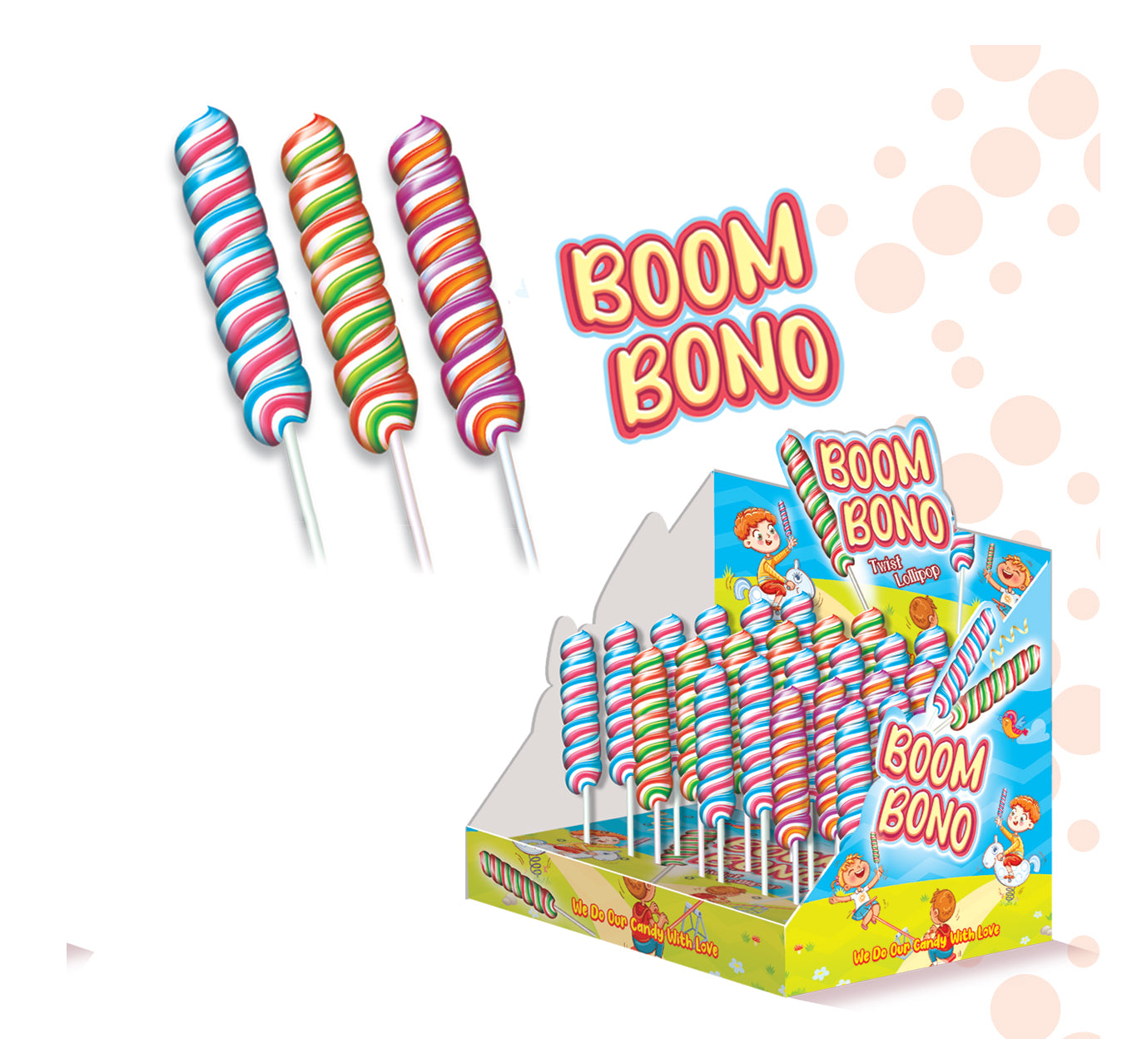 Boom Bono Spiral Lollipops