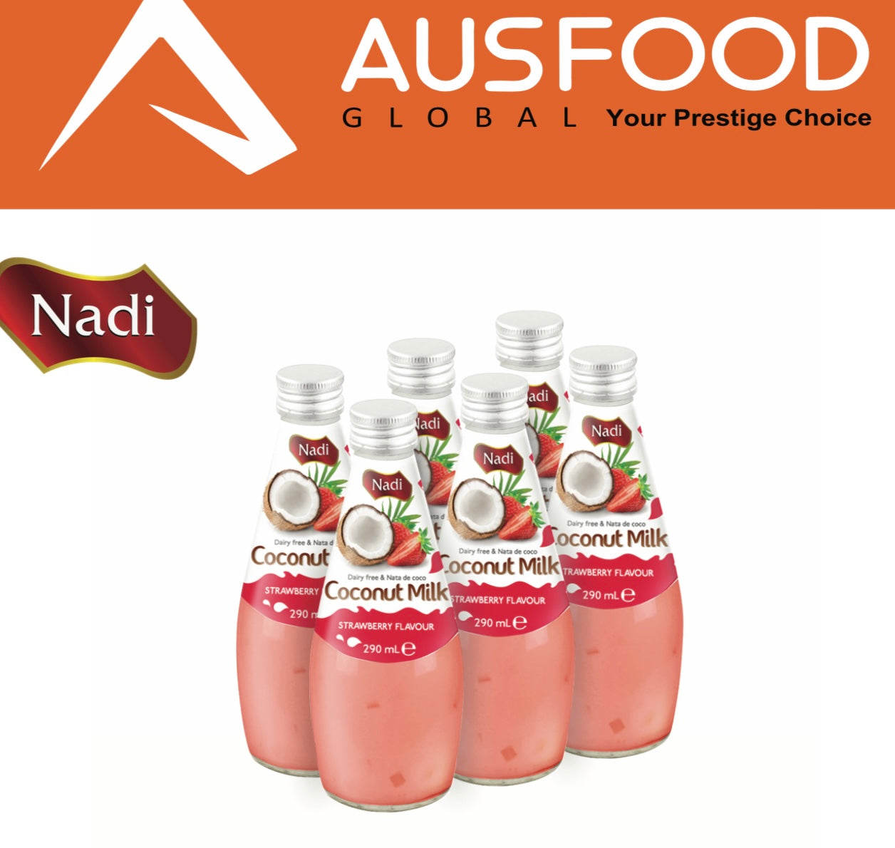 STRAWBERRY- COCONUT MILK DRINK WITH NATA DE COCO