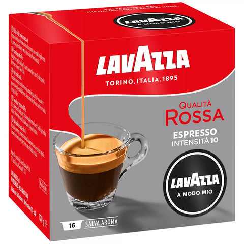 Lavazza A Modo Mio Qualita Rossa Coffee Capsules 6 x 16 Pack